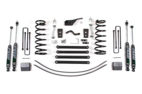 94-99 Dodge 1500 5 Inch Suspension Lift Kit - Front Coils, Rear Block/Add a Leaf - Fox 2.0 Adventure Series Shocks Zone Offroad