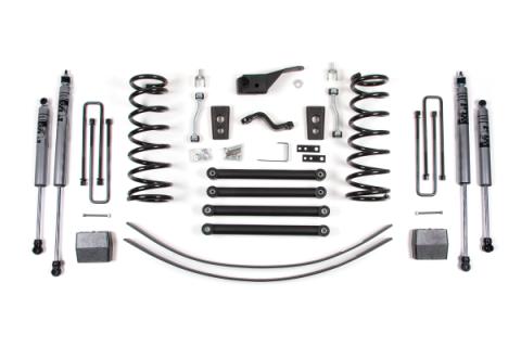 94-99 Dodge 1500 5 Inch Suspension Lift Kit - Front Coils, Rear Block/Add a Leaf - Fox 2.0 Adventure Series Shocks Zone Offroad