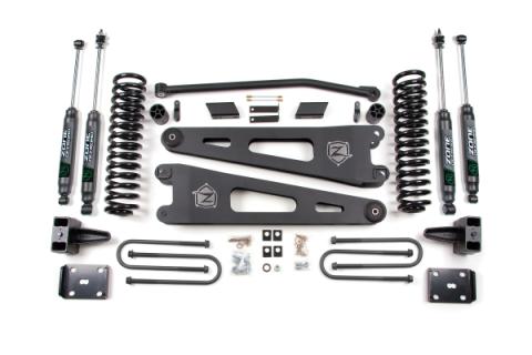 11 Ford F-250/F-350 Super Duty 4 Inch Radius Arm Lift Kit Diesel With Overload With Nitro Shocks Zone Offroad