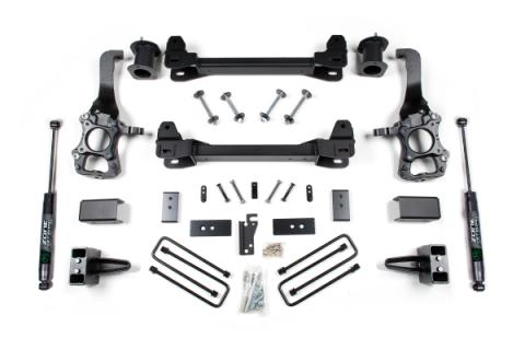 2014 F-150 2WD 6 Inch Lift Kit 4 Inch Rear Block Fox Shocks Zone Offroad