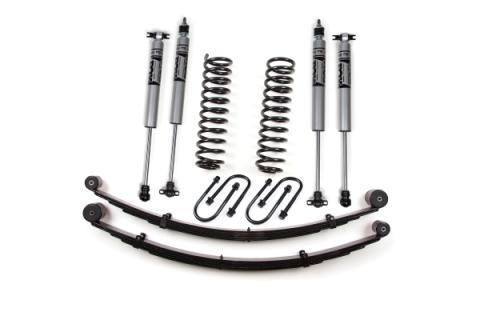 84-01 Jeep Cherokee XJ 3 Inch LIft Kit With Rear Spring Fox Shocks Zone Offroad