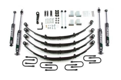87-95 Jeep Wrangler YJ 4 Inch Leaf Spring Lift Kit With PS No Shocks Zone Offroad