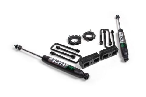 05-23 Toyota Tacoma 4WD 2.5 Inch Suspension Lift Kit, 2 Inch Rear, Block - Nitro Shocks Zone Offroad