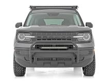 Nudge Bar 20 Inch Black Series w/ White DRL Single Row LED 21-Up Ford Bronco Sport Rough Country