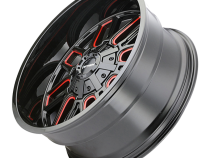 Mayhem Offroad Wheels Cogent 8107 RD 22x10 Prism Red Black -19 Off Set 6 Lug 4.75 BSM 106 Bore Cast Aluminum