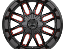 Mayhem Offroad Wheels Cogent 8107 RD 22x10 Prism Red Black -19 Off Set 6 Lug 4.75 BSM 106 Bore Cast Aluminum