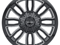 Mayhem Offroad Wheels Decoy 8108 20x10 Milled Spokes Gloss Black -19 Off Set 5 Lug 4.75 BSM 110 Bore Cast Aluminum