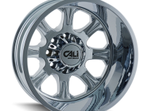 Dually Wheels Brutal Dually 9105 CH 22x8.25 Chrome 8 On 165.1 Bolt Pattern -180 Offset 116.7 Bore Cali Offroad Wheels