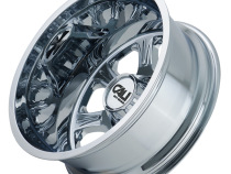 Dually Wheels Brutal Dually 9105 CH 22x8.25 Chrome 8 On 165.1 Bolt Pattern -180 Offset 116.7 Bore Cali Offroad Wheels