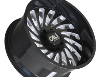 Cast Aluminum Wheels Switchback 9108 GB 24x12 Milled Spokes Gloss Black 8 On 180 Bolt Pattern -51 Offset Cali Offroad Wheels