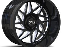 Cast Aluminum Wheels Gemini 9112 GB 20x9 Milled Spokes Gloss Black 8 On 165.1 Bolt Pattern 0 Offset Cali Offroad Wheels