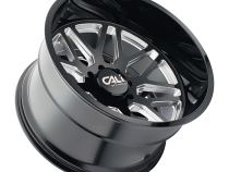 Cast Aluminum Wheels Invader 9115 GB-M 22x12 Milled Gloss Black 8 On 165.1 Bolt Pattern -51 Offset Cali Offroad Wheels