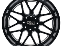 Cast Aluminum Wheels Invader 9115 GB-M 22x12 Milled Gloss Black 8 On 165.1 Bolt Pattern -51 Offset Cali Offroad Wheels
