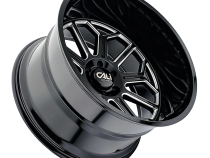 Cast Aluminum Wheels Auburn 9117 BM 22x12 Milled Gloss Black 8 On 165.1 Bolt Pattern -51 Offset Cali Offroad Wheels