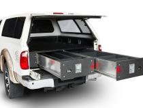Cargo Locker Base 9 Inch Single Drawer System 01-Pres Ford F150 5.5 Ft Dodge Ram 1500 5.7 Ft 09-Pres Nissan Titan Crew Cab 5.8 Ft W/O Bedliner Cargo Ease