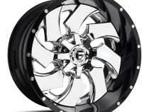 Aluminum Wheels 20X10 Cleaver D240 8 On 165.1 Chrome/Gloss Black Lip 125.1 Bore -19 Offset 8 Spoke Fuel Off Road Wheels