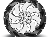 Aluminum Wheels 20X10 Cleaver D240 8 On 165.1 Chrome/Gloss Black Lip 125.1 Bore -19 Offset 8 Spoke Fuel Off Road Wheels