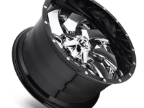Aluminum Wheels 20X9 Cleaver D240 8 On 165.1 Chrome/Gloss Black Lip 125.1 Bore 20 Offset 8 Spoke Fuel Off Road Wheels
