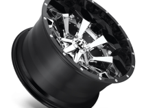 Aluminum Wheels 20X10 Assault D246 8 On 170 Chrome/Gloss Black Lip 125.1 Bore -18 Offset 8 Spoke Fuel Off Road Wheels