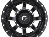 Aluminum Wheels 14X7 Maverick UTV D538 4 On 136 Matte Black Milled 110.2 Bore 38 Offset Fuel Off Road Wheels