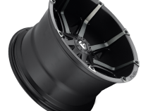 Aluminum Wheels 18X9 Coupler D556 8 On 165.1 Matte Black/Machined Dark Tint 125.2 Bore 1 Offset 8 Spoke Fuel Off Road Wheels