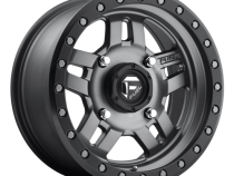 Aluminum Wheels 15X7 Anza UTV D558 4 On 156 Matte Anthracite Gray Black Ring 132 Bore 38 Offset 5 Spoke Fuel Off Road Wheels