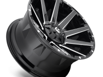 Aluminum Wheels 24X14 Contra D615 5 On 127/5 On 139.7 Gloss Black/Milled 87.1 Bore -75 Offset Multi Spoke Fuel Off Road Wheels