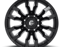 Aluminum Wheels 17X9 Blitz D673 8 On 165.1 Gloss Black Milled 125.1 Bore -12 Offset Multi Spoke Fuel Off Road Wheels