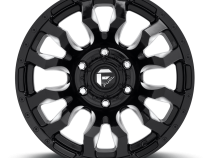 Aluminum Wheels 20X10 Blitz D673 6 On 139.7 Gloss Black Milled 106.1 Bore -18 Offset Multi Spoke Fuel Off Road Wheels