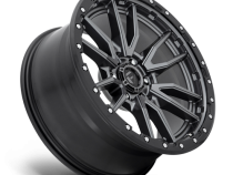 Aluminum Wheels 17X9 Rebel D680 6 On 120 Matte Gunmetal Gray Black Bead Ring 67.06 Bore 1 Offset Fuel Off Road Wheels