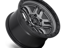 Aluminum Wheels 18X9 AMMO D701 6 On 139.7 Matte Gunmetal Gray W/Black Bead Ring 106.1 Bore 1 Offset 5 Spoke Fuel Off Road Wheels
