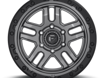 Aluminum Wheels 18X9 AMMO D701 6 On 139.7 Matte Gunmetal Gray W/Black Bead Ring 106.1 Bore 1 Offset 5 Spoke Fuel Off Road Wheels