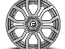 Aluminum Wheels 22X10 Rage Platinum D713 8 On 180 Brushed Gunmetal Gray Tinted Clear 124.3 Bore -18 Offset Fuel Off Road Wheels