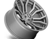 Aluminum Wheels 24X12 Rage Platinum D713 8 On 165.1 Brushed Gunmetal Gray Tinted Clear 125.2 Bore -44 Offset Fuel Off Road Wheels