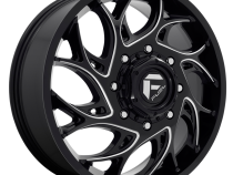 Dually Wheels 20X8.25 Runner Dually D741 8 On 165.1 Gloss Black Milled 121.6 Bore 105 Offset 8 Spoke Front Dually Fuel Off Road Wheels