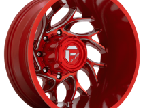 Dually Wheels 20X8.25 Runner Dually D742 8 On 210 Candy Red Milled 154.3 Bore -221 Offset 8 Spoke Outer Dually Fuel Off Road Wheels