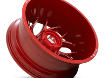 Dually Wheels 20X8.25 Runner Dually D742 8 On 210 Candy Red Milled 154.3 Bore -221 Offset 8 Spoke Outer Dually Fuel Off Road Wheels