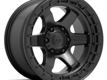 Aluminum Wheels 17X9 Block D750 6 On 120 Matte Black/Black Ring 67 Bore 1 Offset 6 Spoke Fuel Off Road Wheels