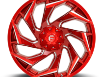 Aluminum Wheels 24X12 Reaction D754 8 On 165.1 Candy Red Milled 125.2 Bore -44 Offset Fuel Off Road Wheels