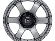 Aluminum Wheels 18X9 Rush D767 6 On 139.7 Matte Gunmetal Gray 106.1 Bore 1 Offset Fuel Off Road Wheels