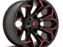Aluminum Wheels 20X10 Assault D787 8 On 165.1 Matte Black Milled Red Tint 125.1 Bore -18 Offset Fuel Off Road Wheels