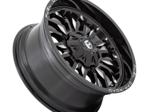 Aluminum Wheels 20X9 Arc D795 8 On 165.1 Gloss Black Milled 125.1 Bore 1 Offset Fuel Off Road Wheels