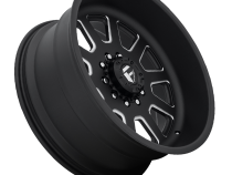 Dually Wheels 24X12 FF09D Dually DE09 Super Single BK 8 On 180 Matte Black Milled 124.3 Bore -50 Offset Front Dually Fuel Off Road Wheels