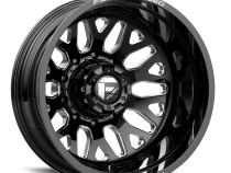 Dually Wheels 22X8.5 FF19D Dually DE19 BK 10 On 225 Gloss Black Milled 170.1 Bore -202 Offset Outer Dually Fuel Off Road Wheels