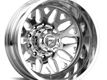 Dually Wheels 24X8.25 FF19D Dually DE19 PO 10 On 225 Polished 170.1 Bore -200 Offset Outer Dually Fuel Off Road Wheels