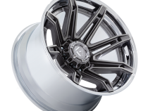 Aluminum Wheels 22X12 Brawl FC401AP 8 On 180 Platinum Silver Chrome Lip 124.2 Bore -44 Offset Fuel Off Road Wheels