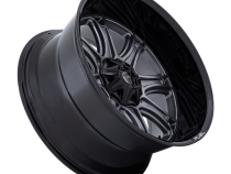 Aluminum Wheels 22X10 Darkstar FC853AB 8 On 165.1 Matte Gunmetal Gray/Black Lip 125.1 Bore -18 Offset Fuel Off Road Wheels