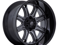 Aluminum Wheels 24X12 Darkstar FC853AB 8 On 180 Matte Gunmetal Gray/Black Lip 124.2 Bore -44 Offset Fuel Off Road Wheels