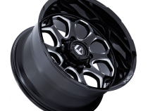 Aluminum Wheels 20X10 Scepter FC862 BE 8 On 180 Gloss Black Milled 124.2 Bore -18 Offset Fuel Off Road Wheels