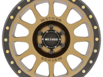 Aluminum Wheels 16x8 NV MR305 Bolt Pattern 6 On 139.7 Offset 0 Lip Size 1.57 Method Bronze BRZ Black Street Loc Method